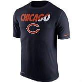 Chicago Bears Nike Legend Staff Practice Performance WEM T-Shirt - Navy Blue,baseball caps,new era cap wholesale,wholesale hats